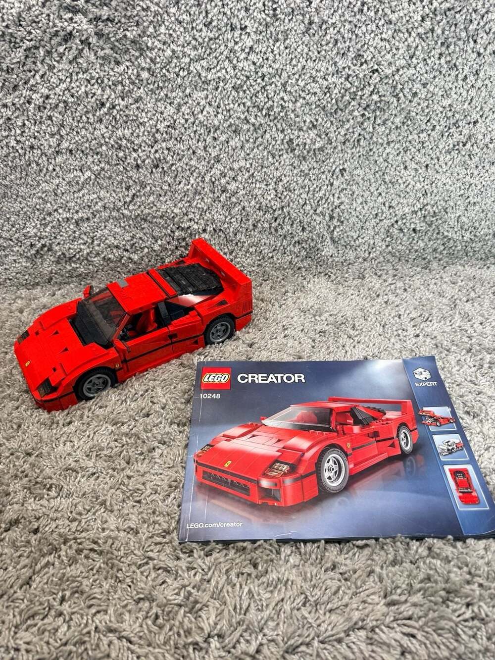 LEGO Creator Expert Ferrari F40 Set 10248 - Assembled with Instructions
